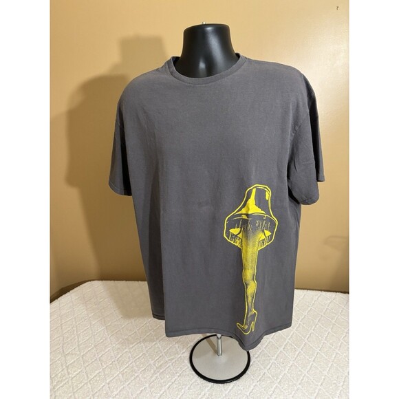 Vintage Delta A Christmas Story Leg Lamp Graphic Gray Tee Men’s Size XL - Picture 9 of 15